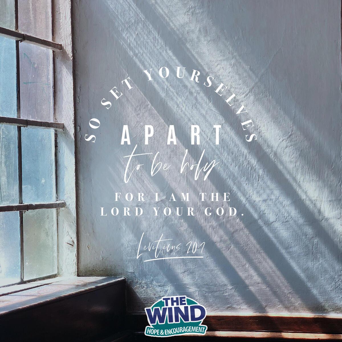 Leviticus 20:7 - Verse of the Day