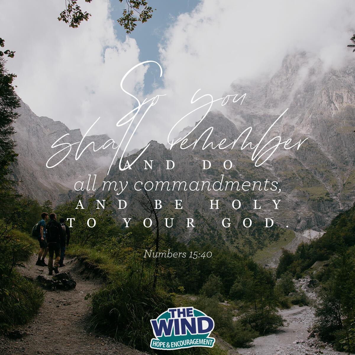 Numbers 15:40 - Verse of the Day