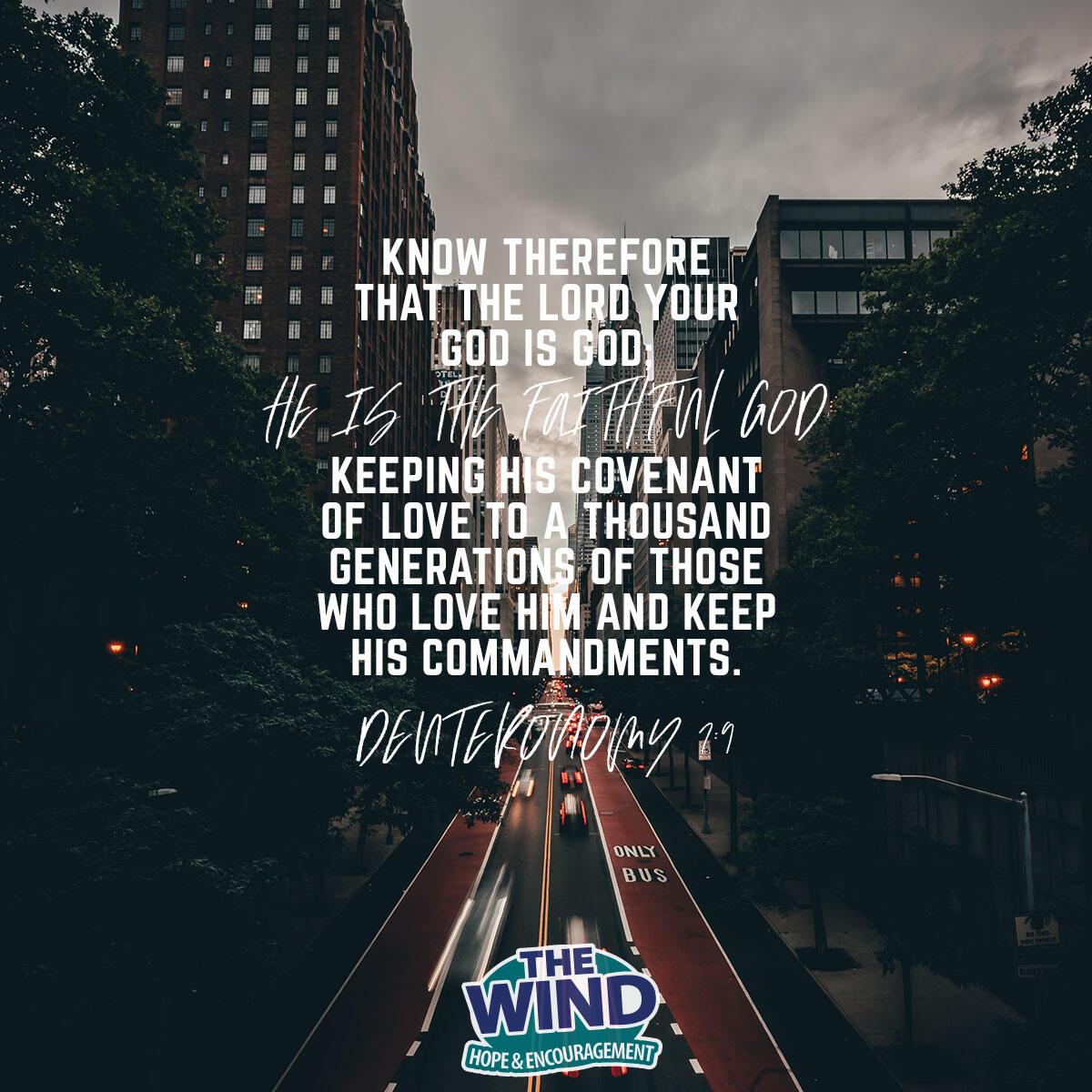 Deuteronomy 7:9 - Verse of the Day