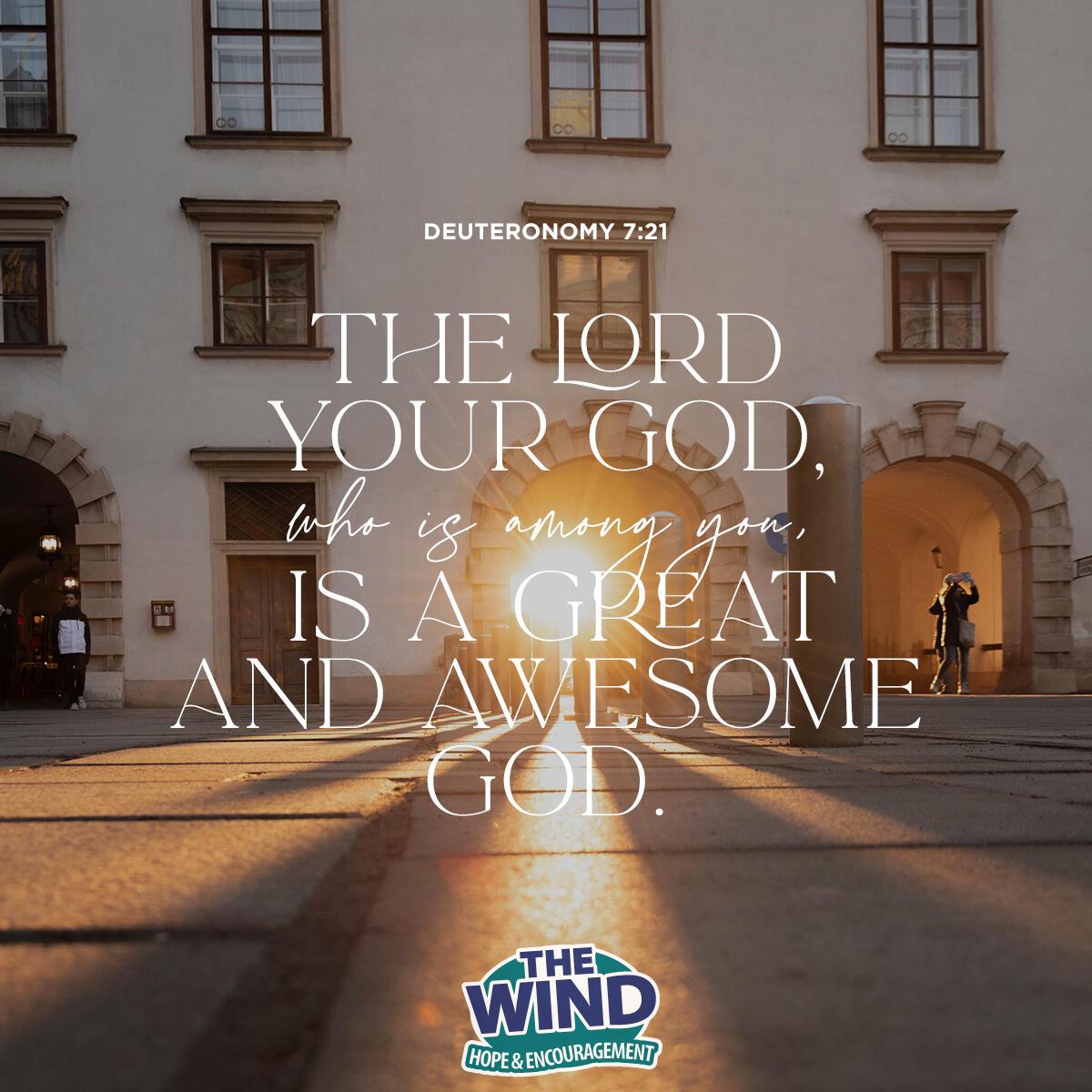Deuteronomy 7:21 - Verse of the Day