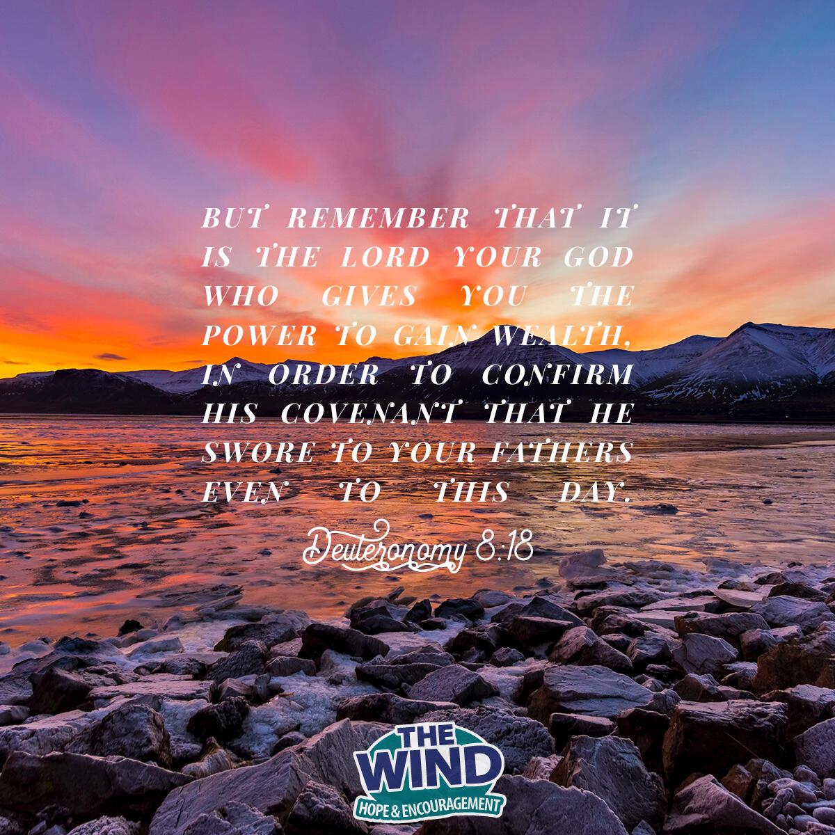 Deuteronomy 8:18 - Verse of the Day