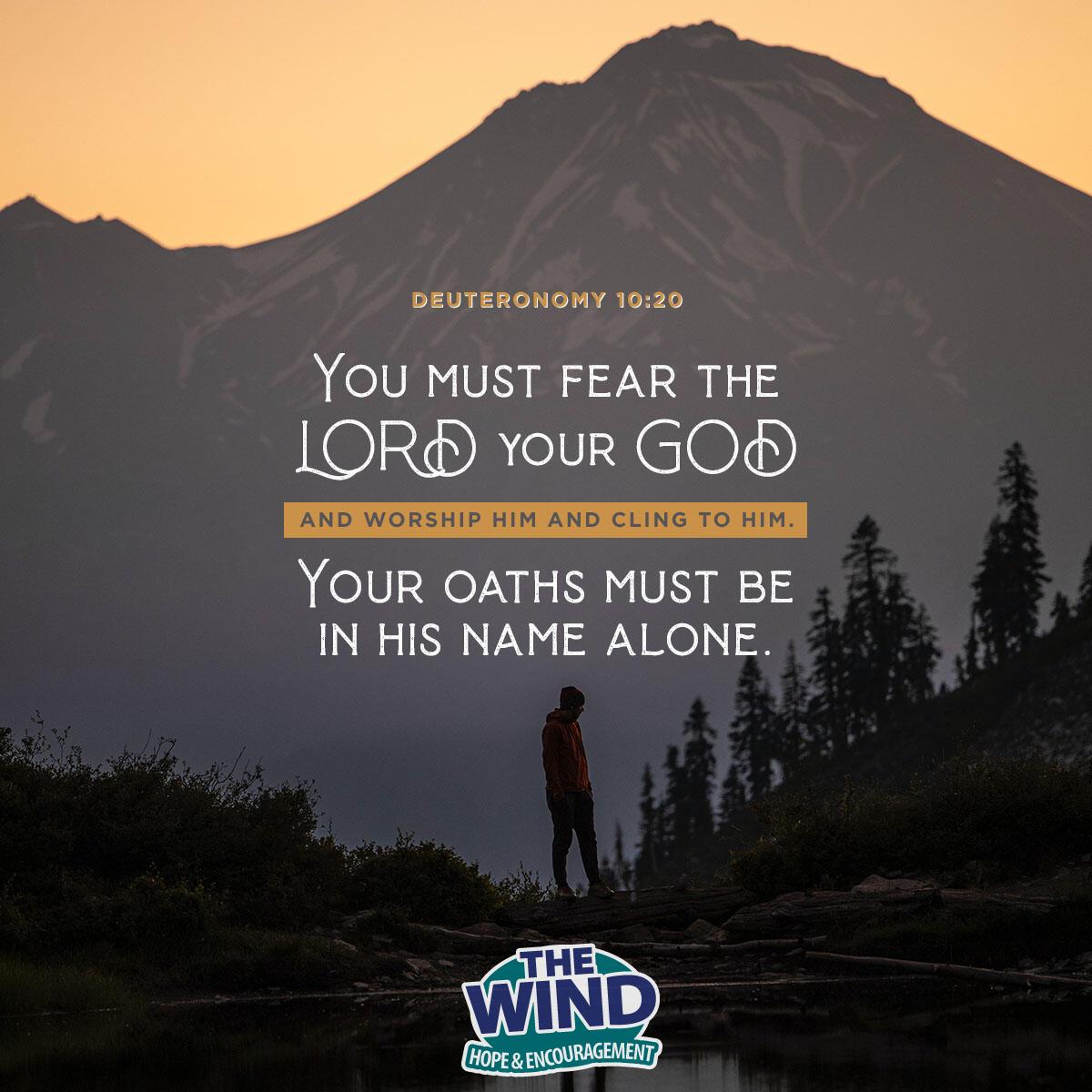 Deuteronomy 10:20 - Verse of the Day