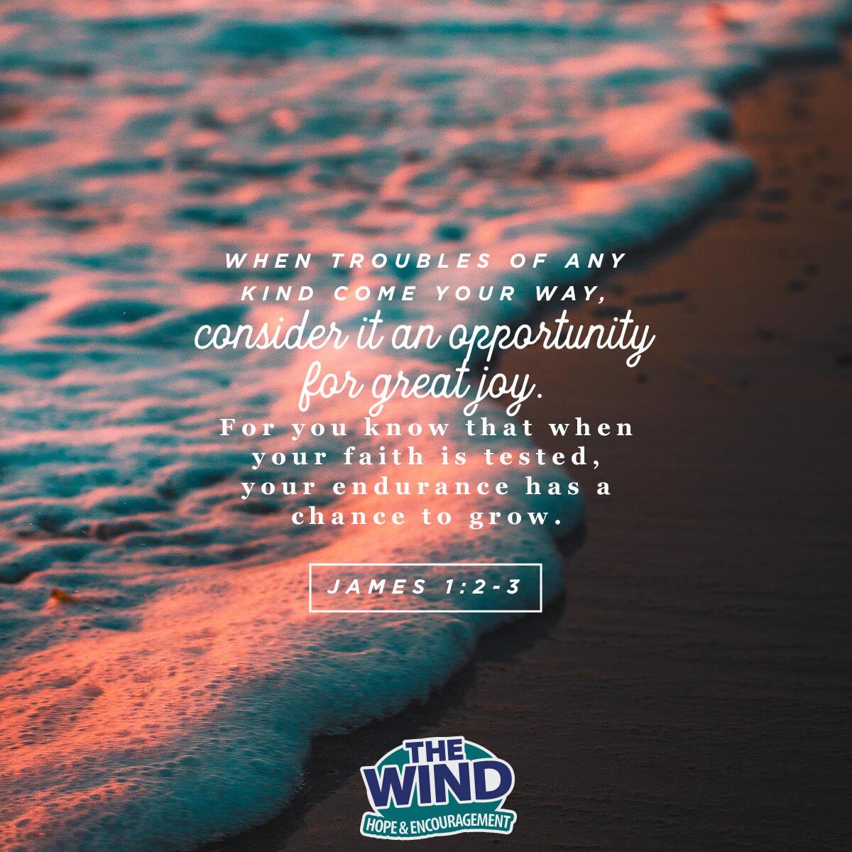 James 1:2-3 - Verse of the Day