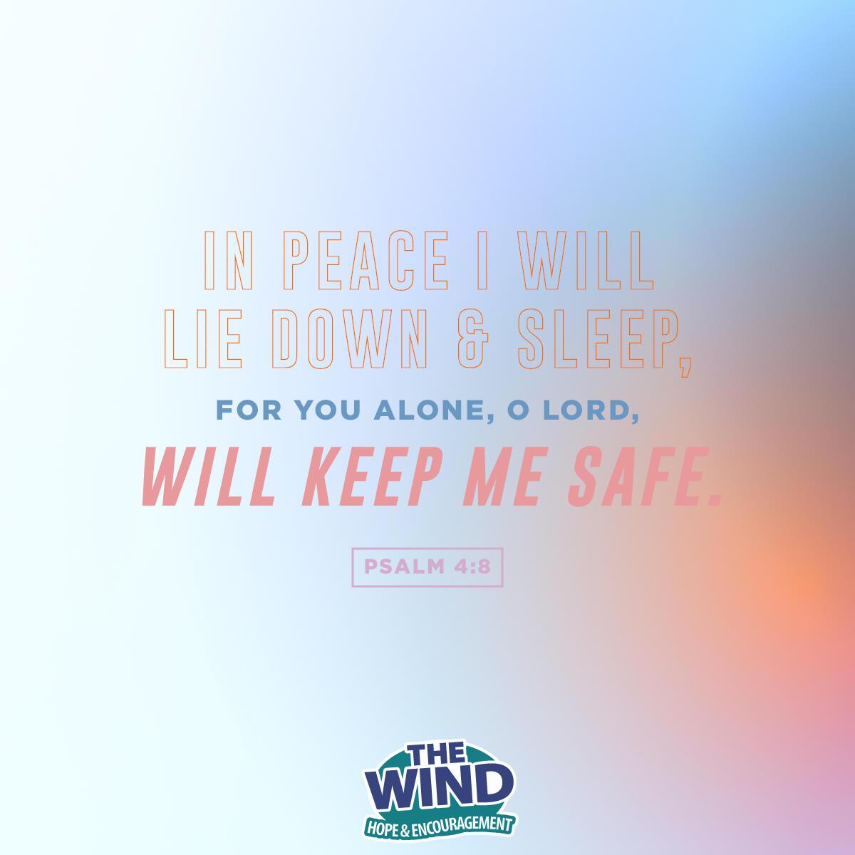 Psalm 4:8 - Verse of the Day