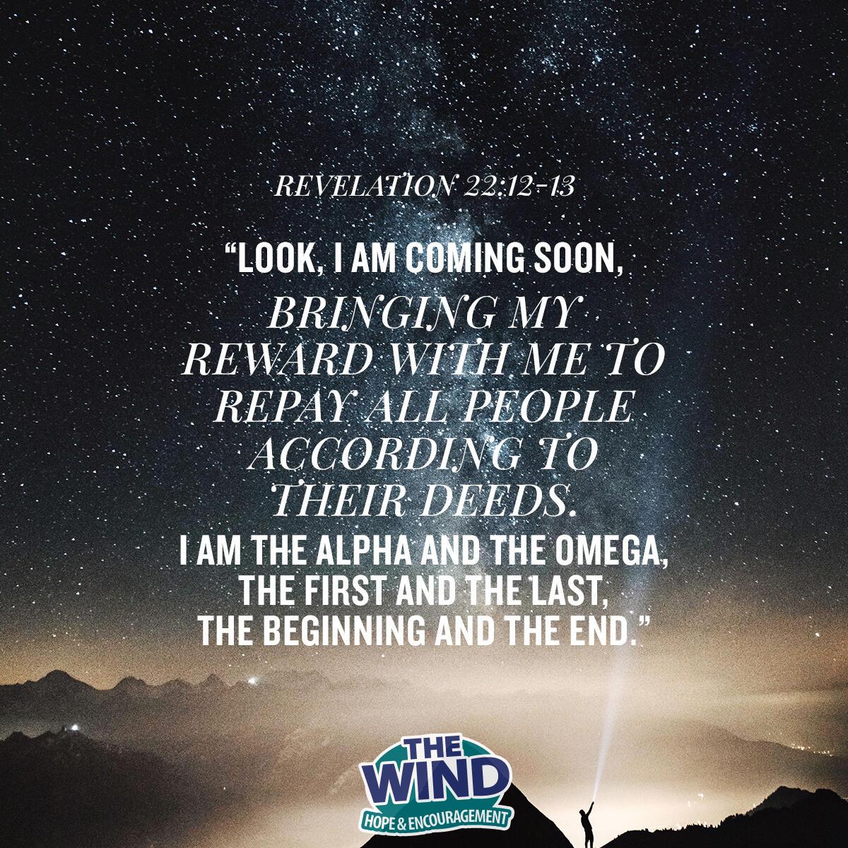 Revelation 22:12-13 - Verse of the Day