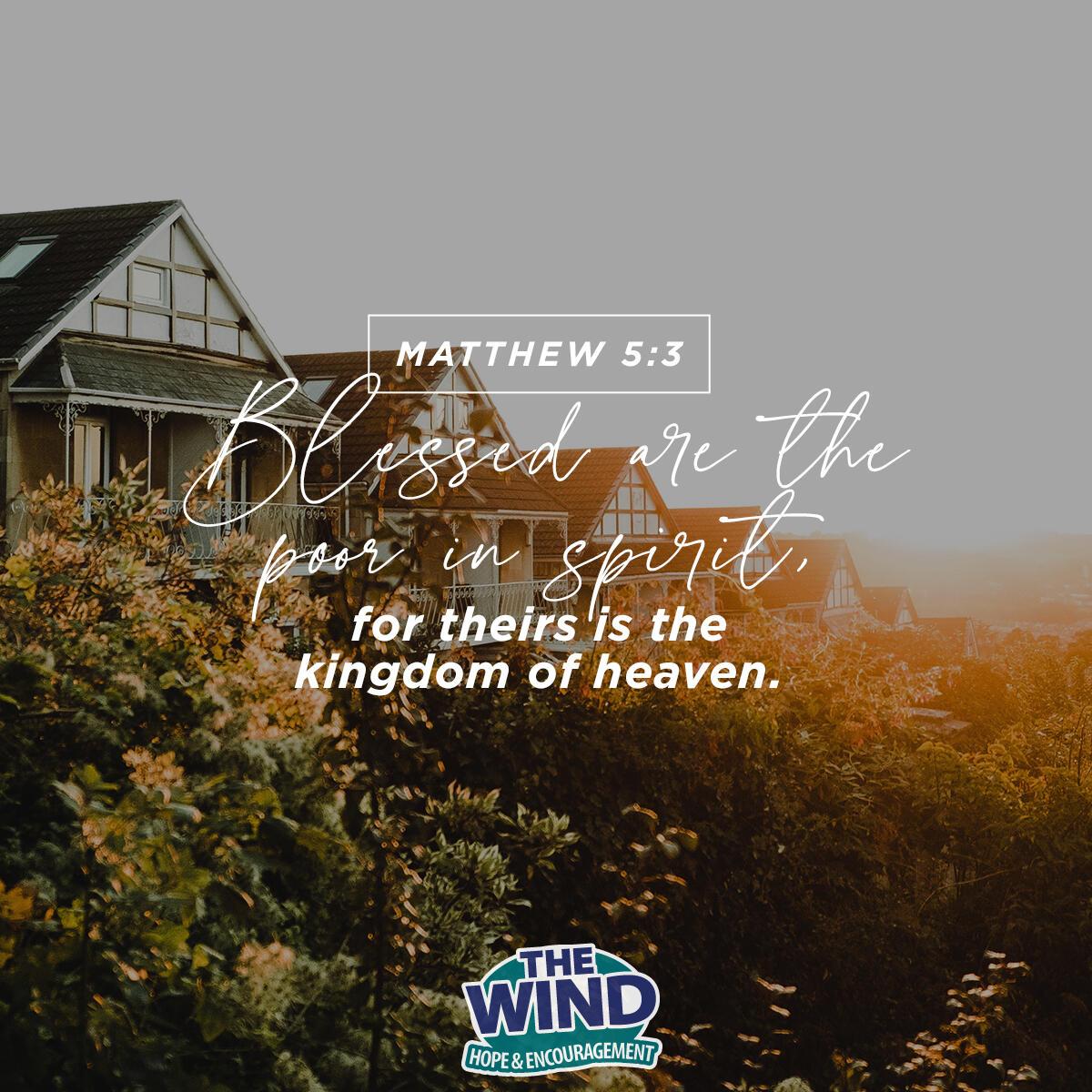 Matthew 5:3 - Verse of the Day