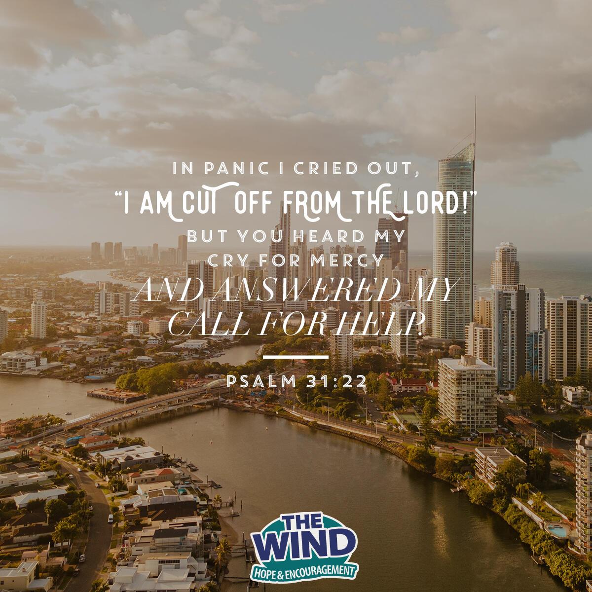 Psalm 31:22 - Verse of the Day