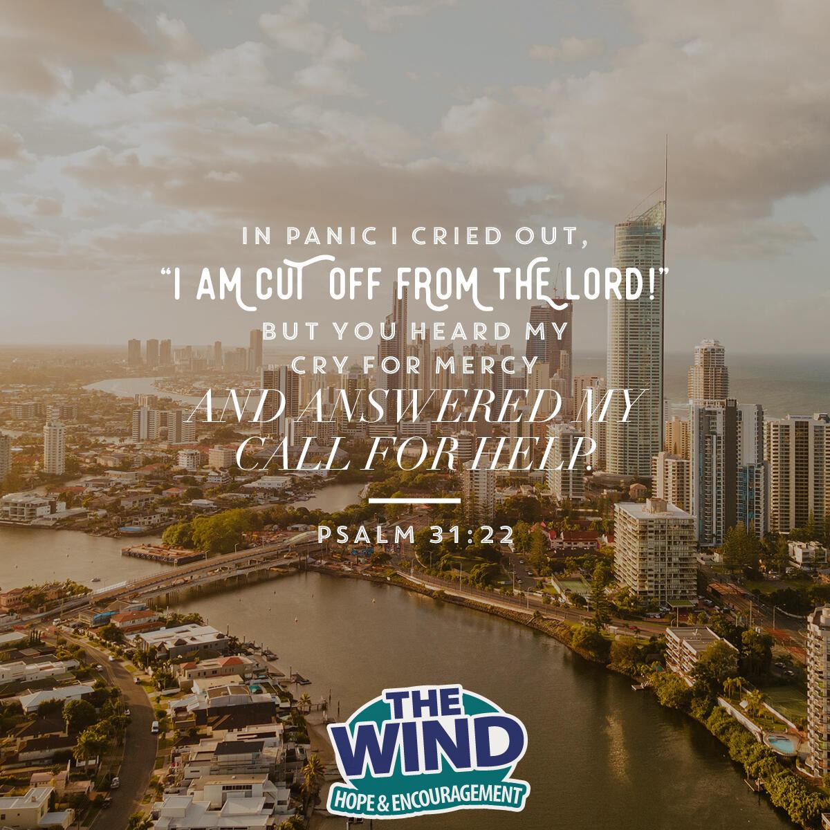 Psalm 31:22 - Verse of the Day