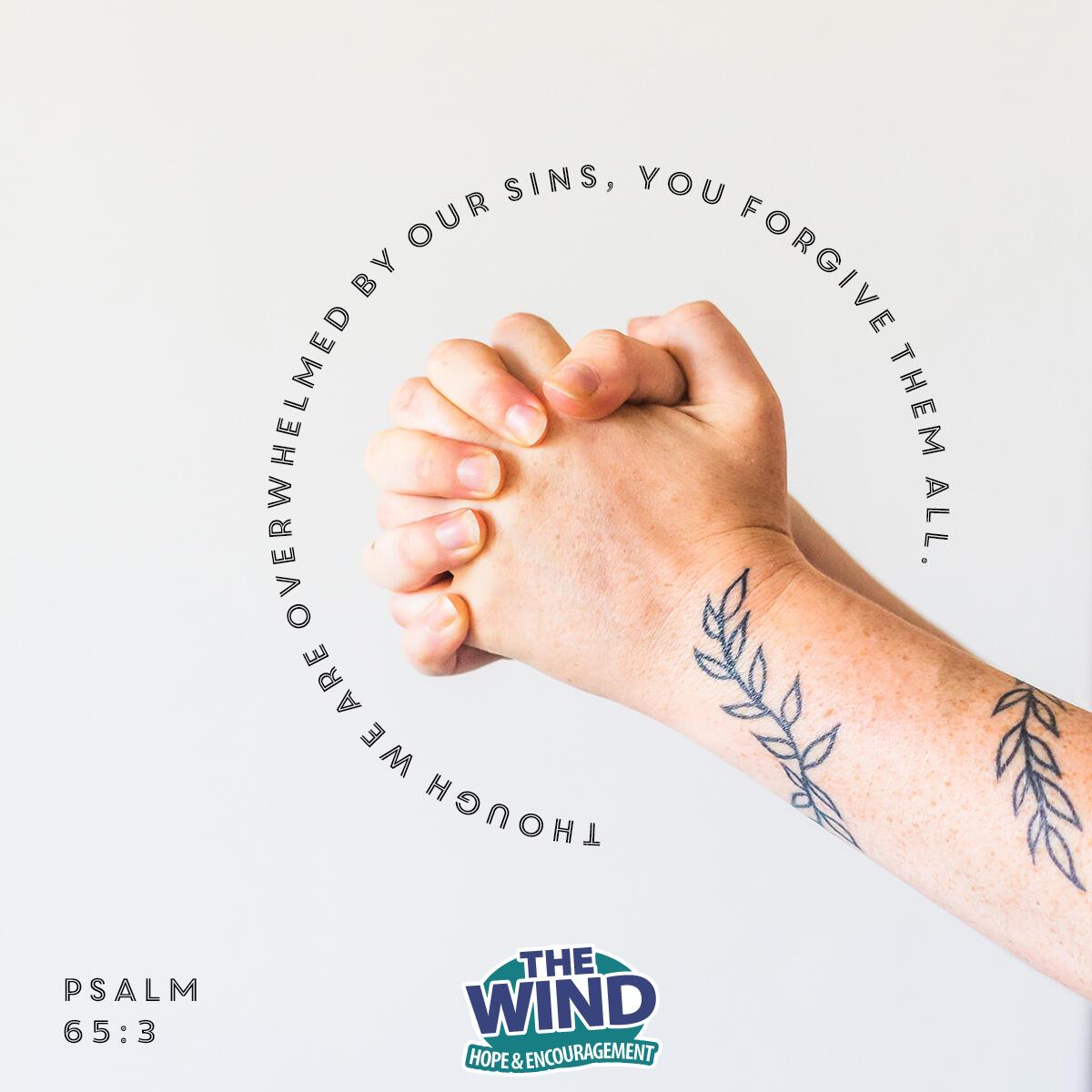 Psalm 65:3 - Verse of the Day