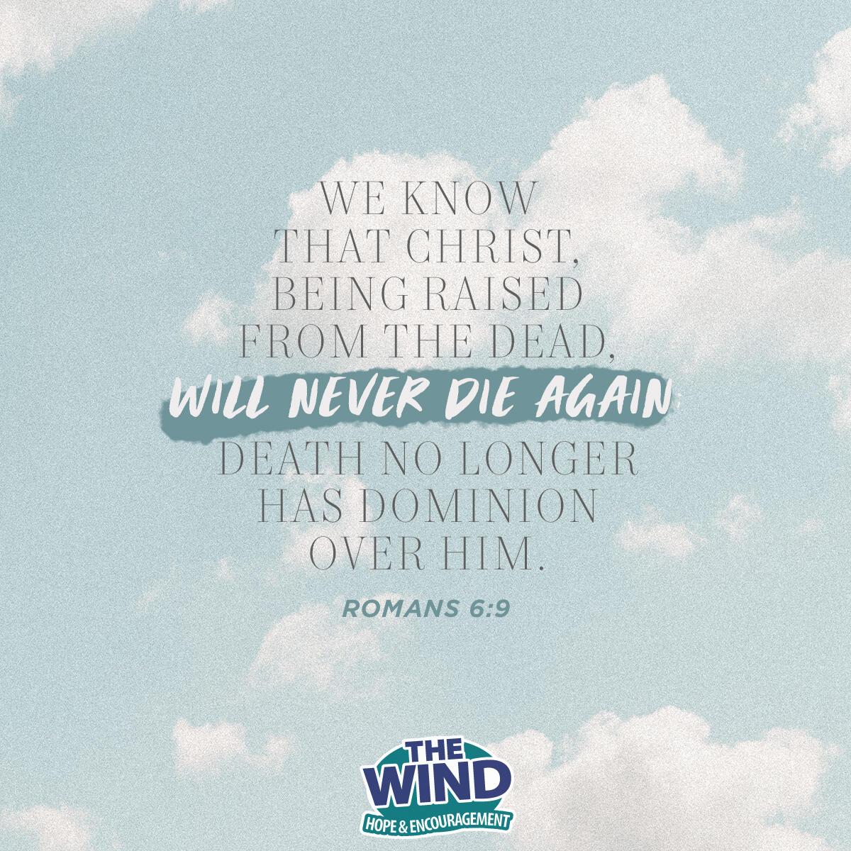 Romans 6:9 - Verse of the Day