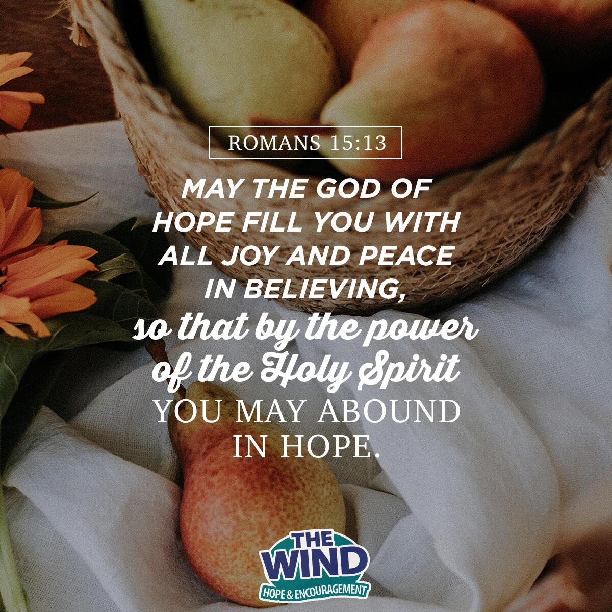 Romans 15:13 - Verse of the Day