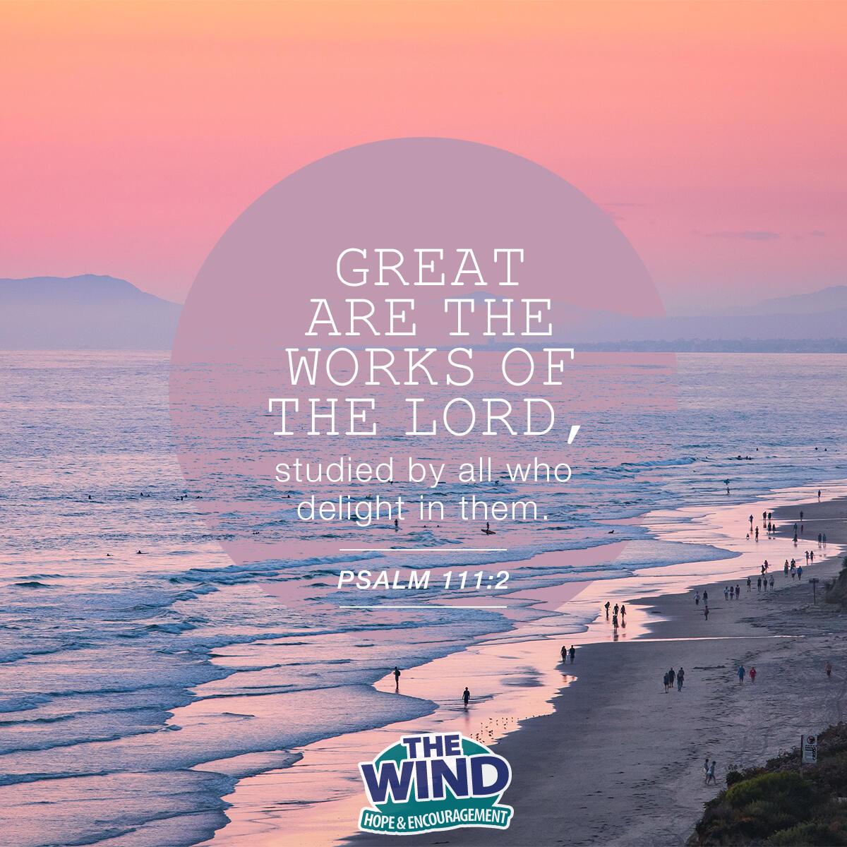 Psalm 111:2 - Verse of the Day