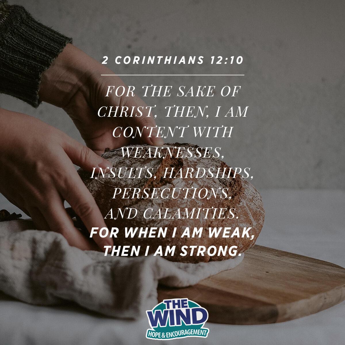 2 Corinthians 12:10 - Verse of the Day