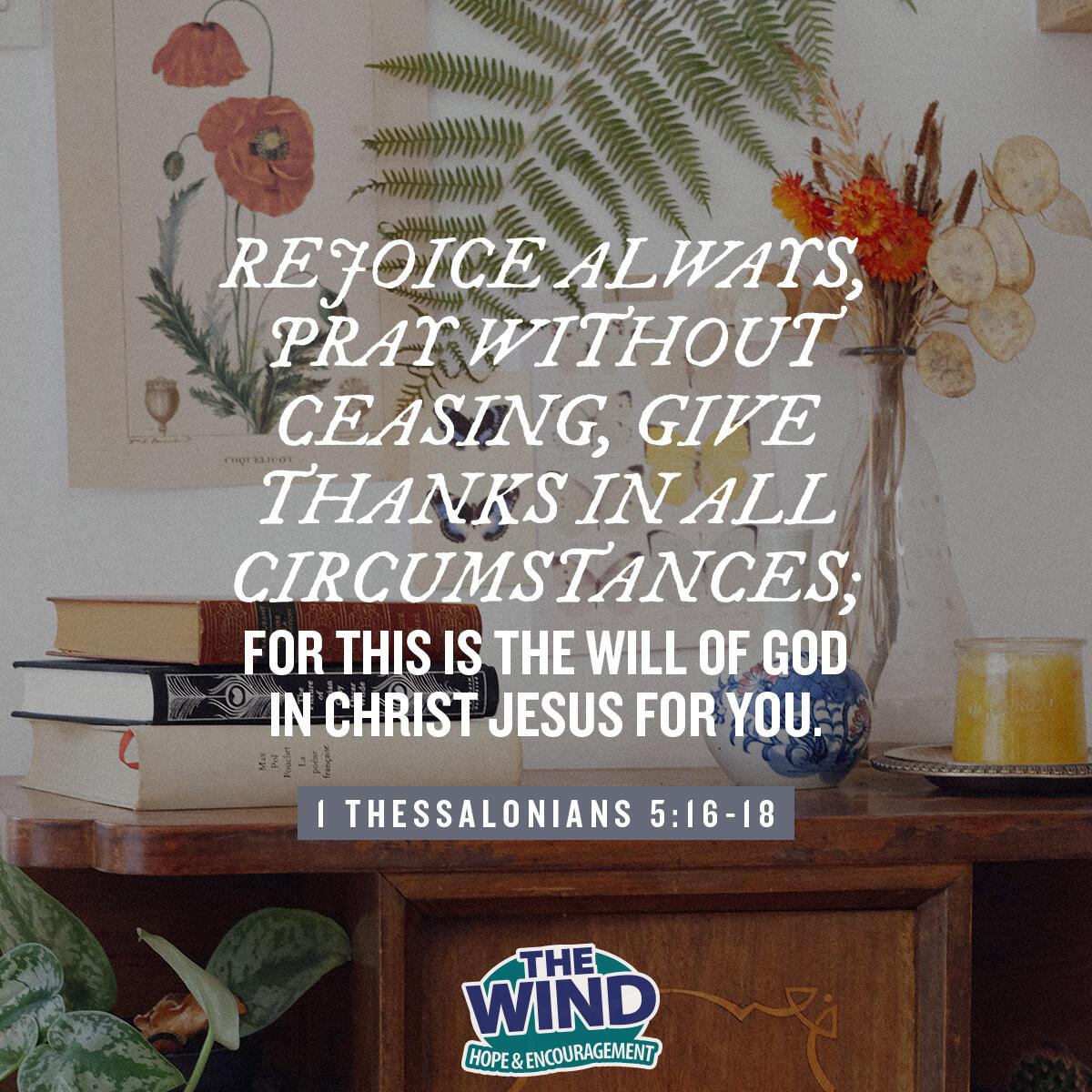 1Thessalonians 5:16-18 - Verse of the Day