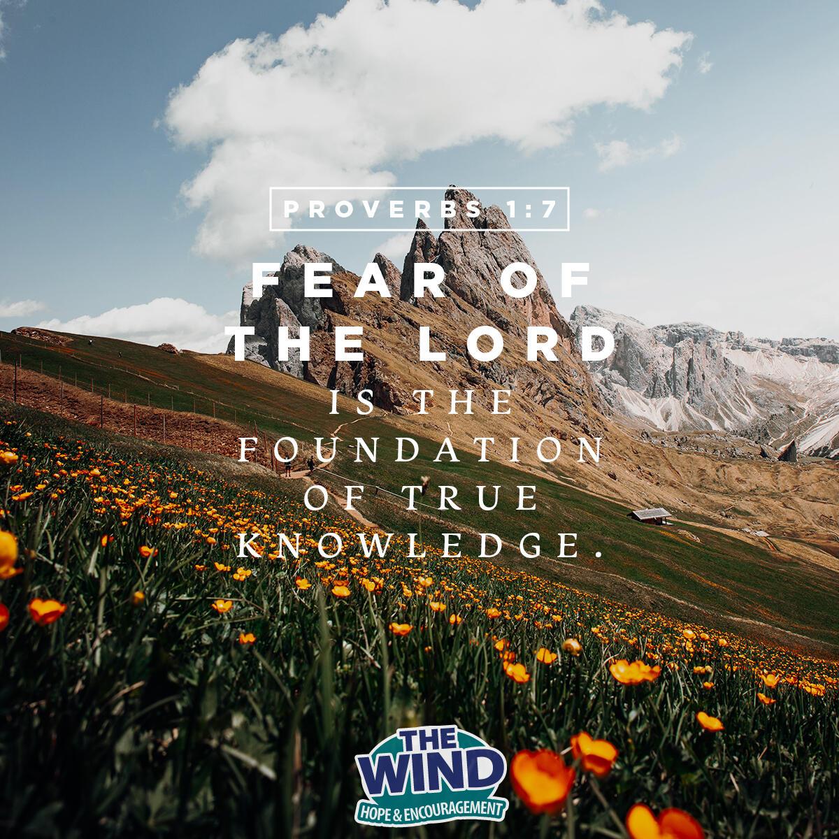 Proverbs 1:7