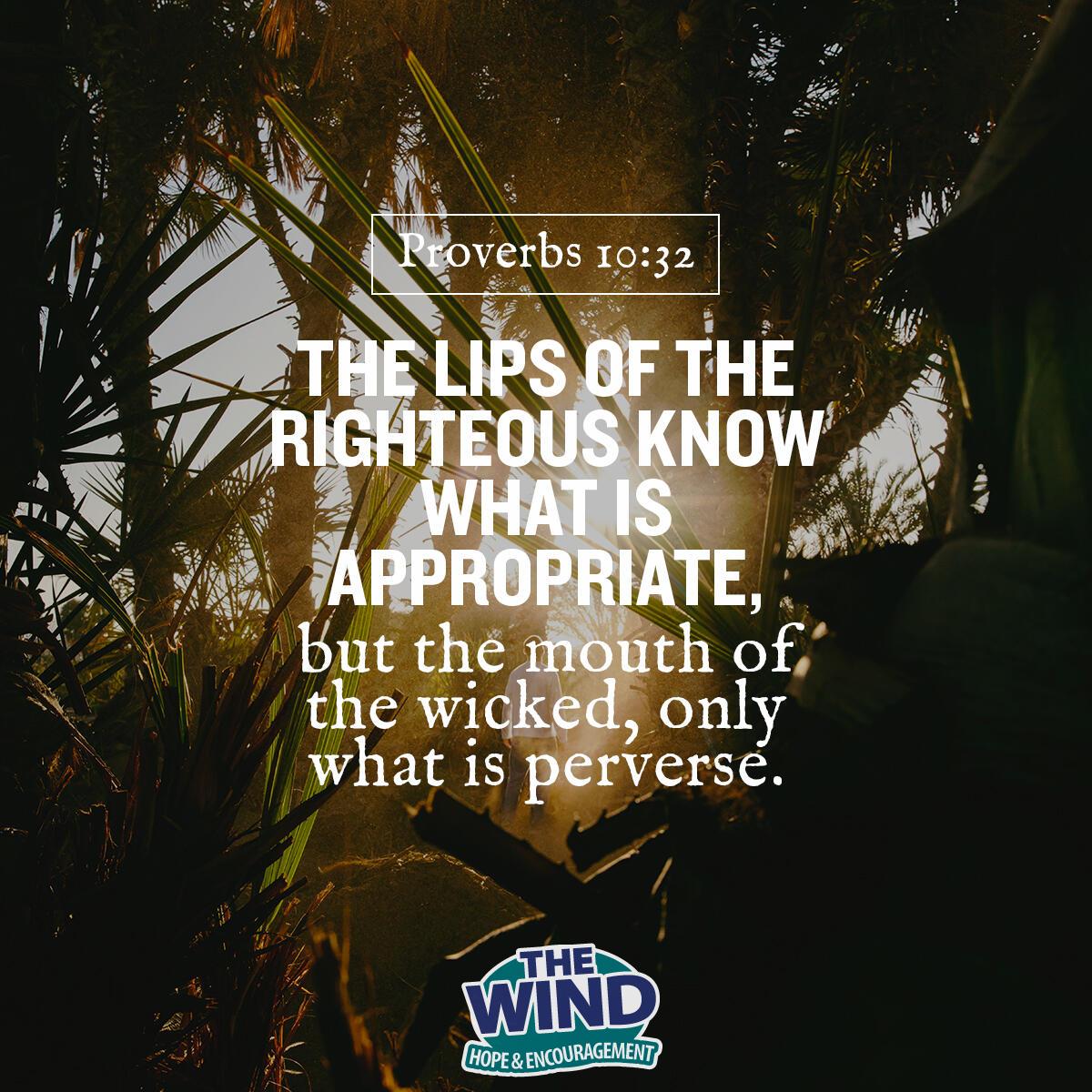 Proverbs 10:32