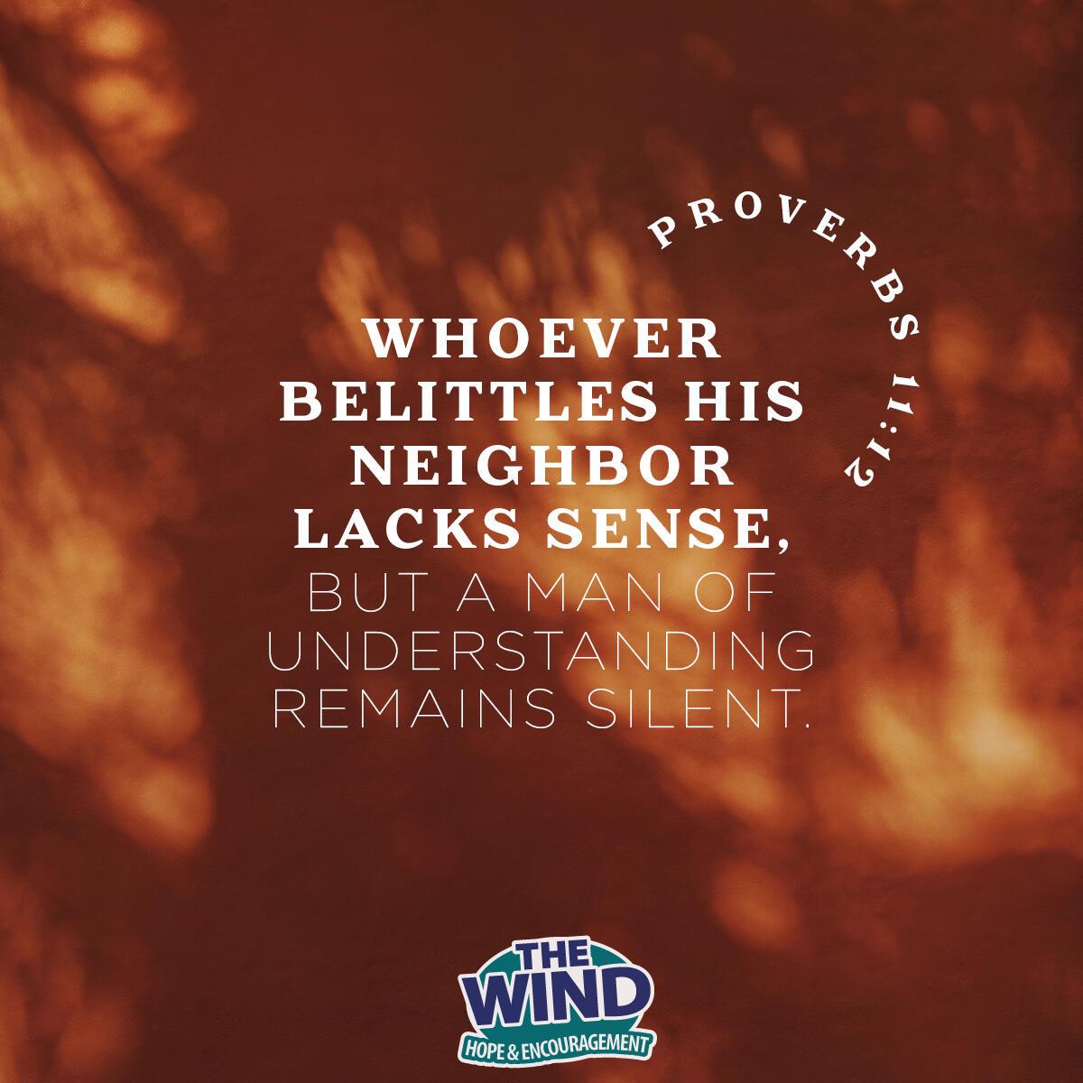 Proverbs 11:12
