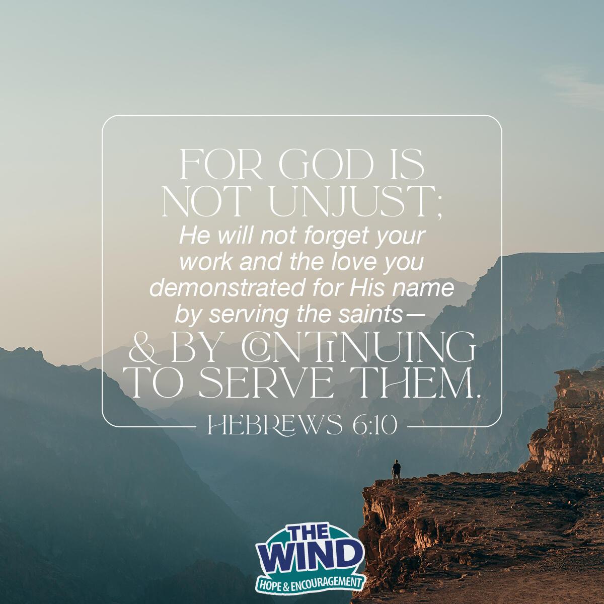 Hebrews 6:10