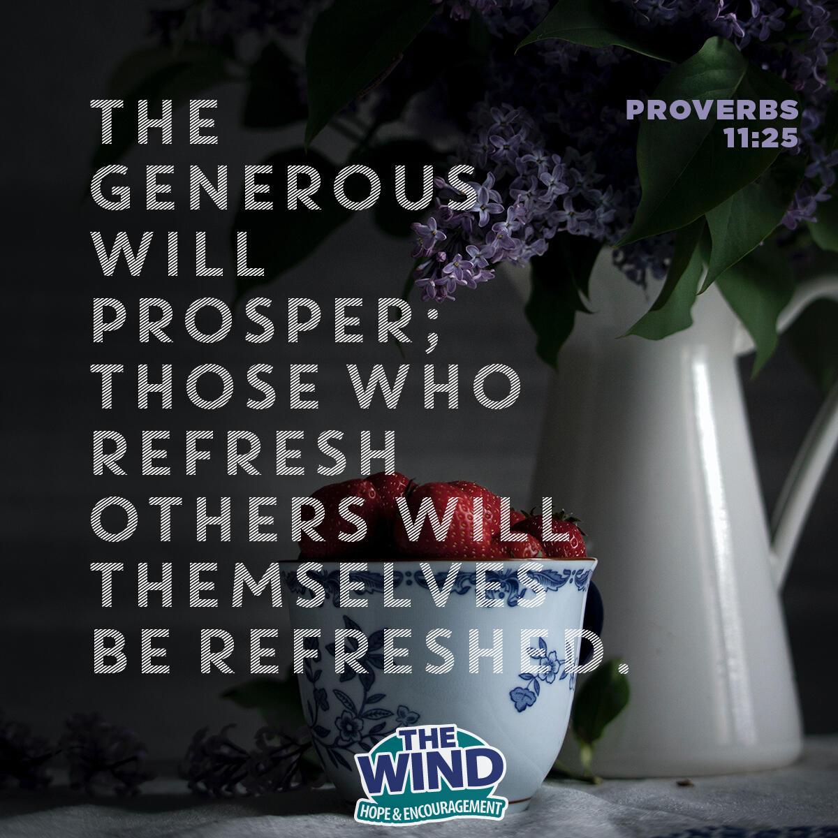 Proverbs 11:25