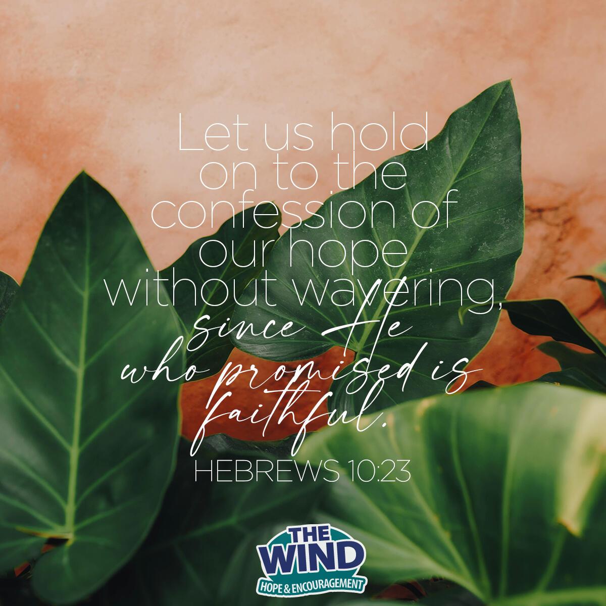 Hebrews 10:23