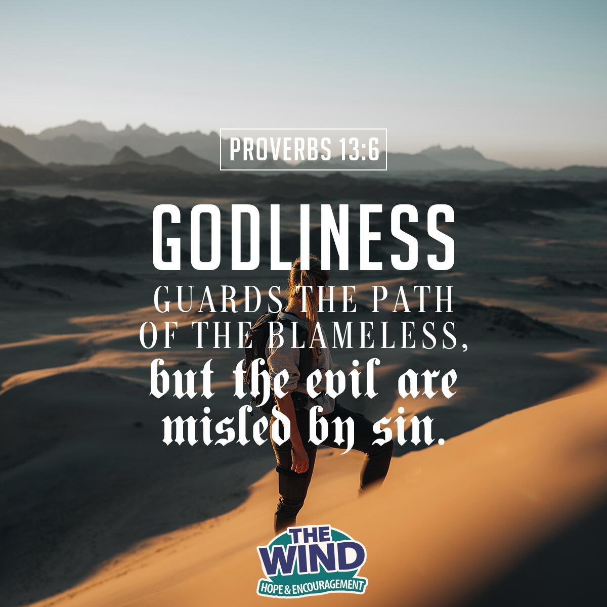 Proverbs 13:6