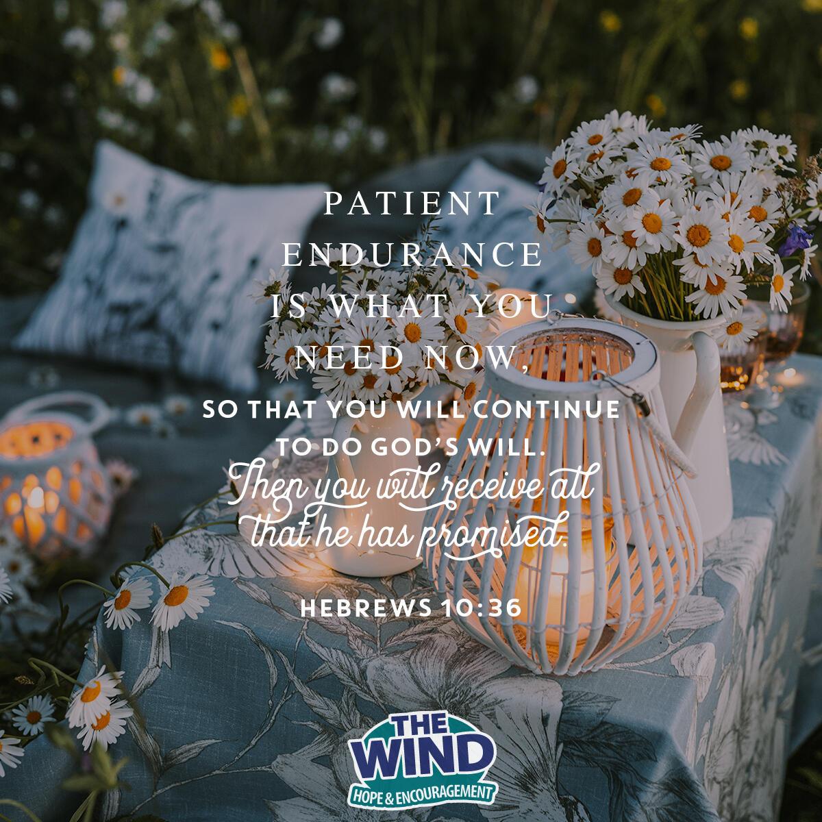Hebrews 10:36