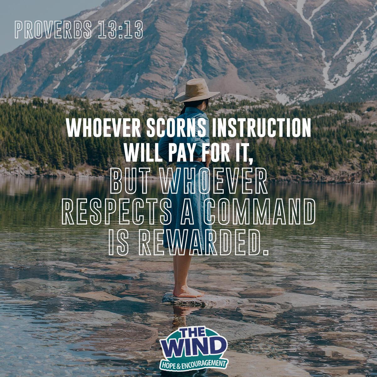 Proverbs 13:13