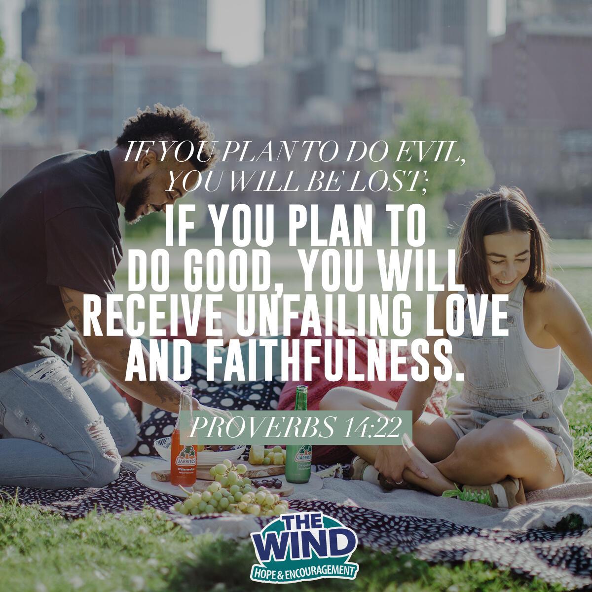 Proverbs 14:22