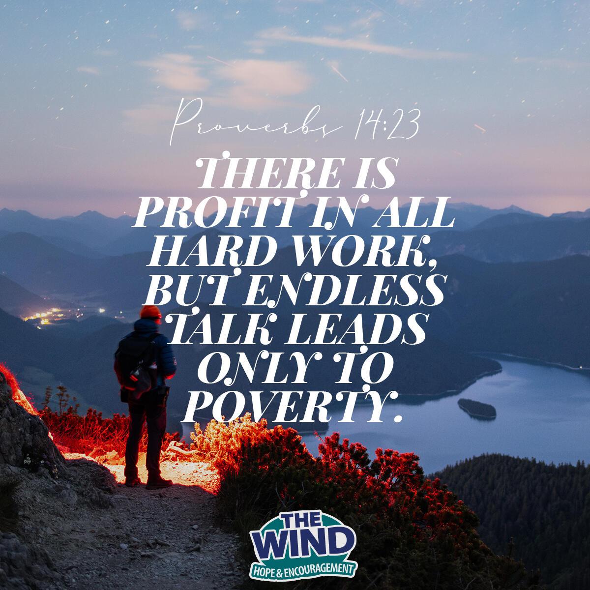 Proverbs 14:23