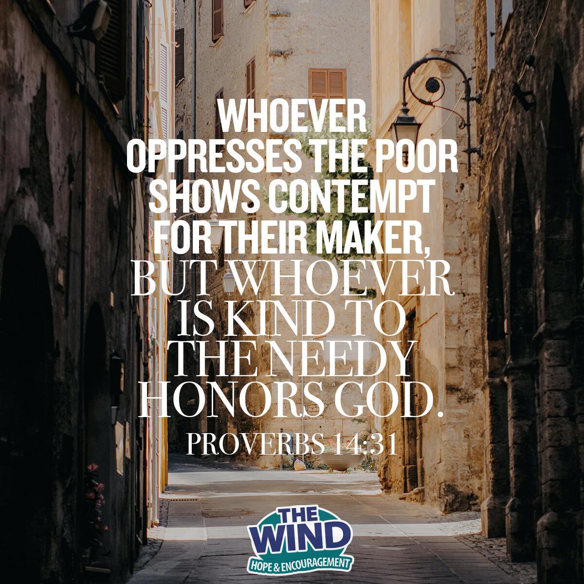 Proverbs 14:31