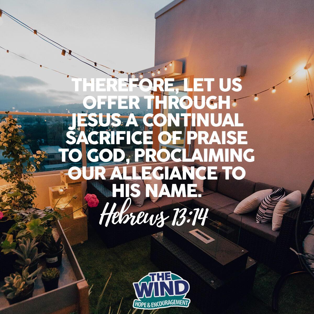 Hebrews 13:15