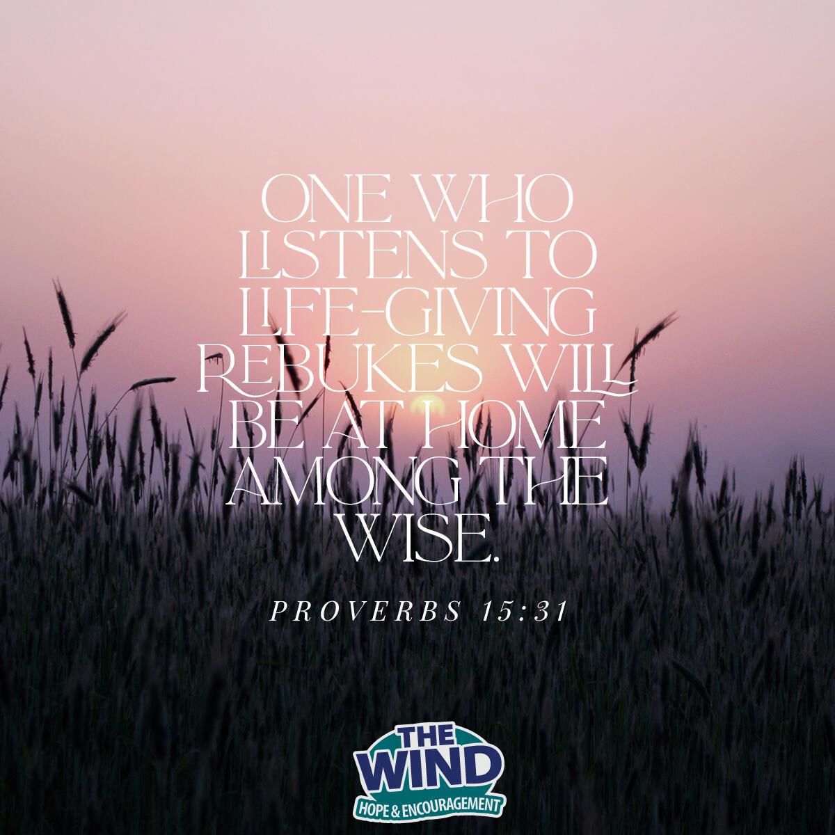 Proverbs 15:31