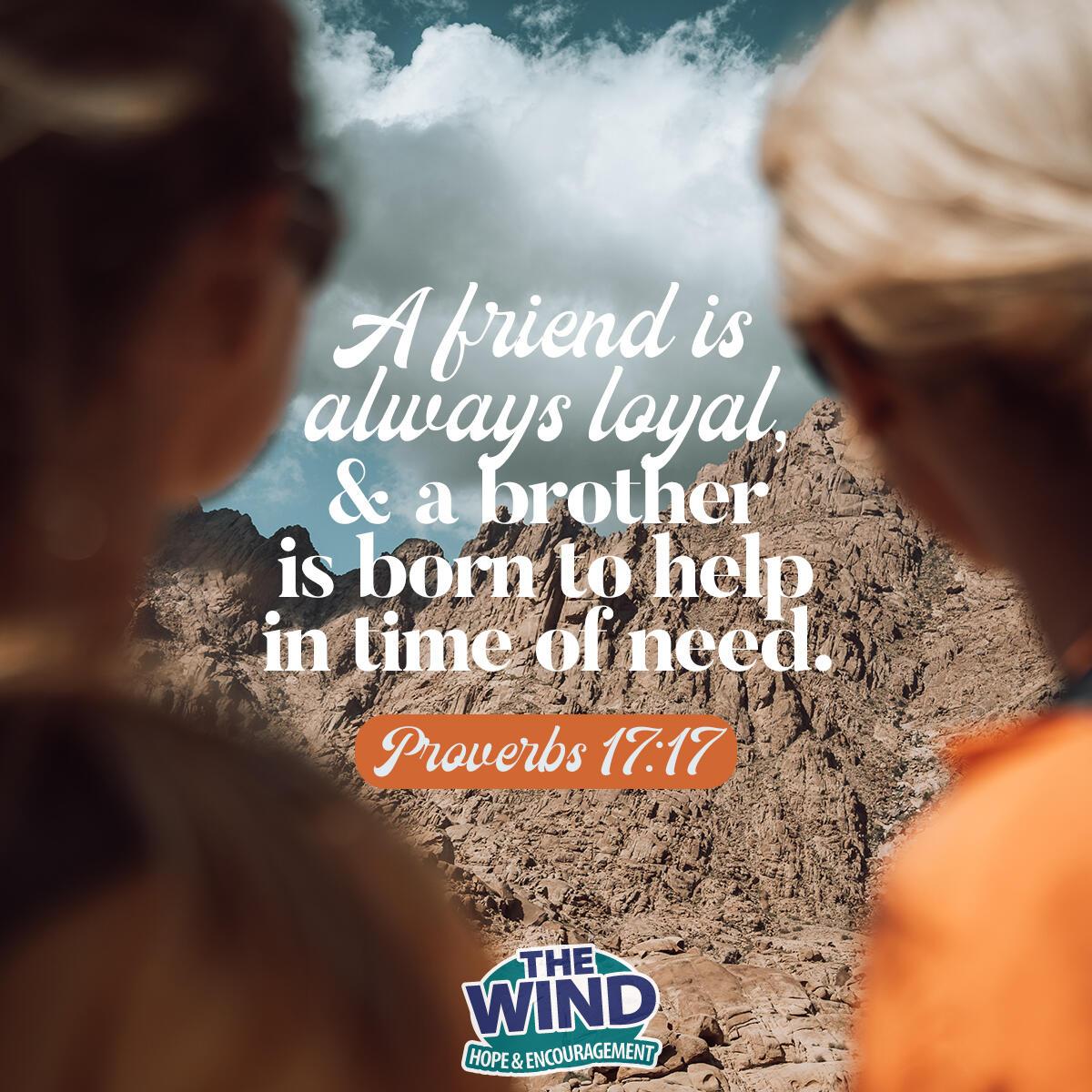 Proverbs 17:17