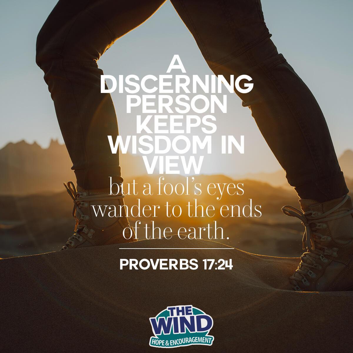 Proverbs 17:24