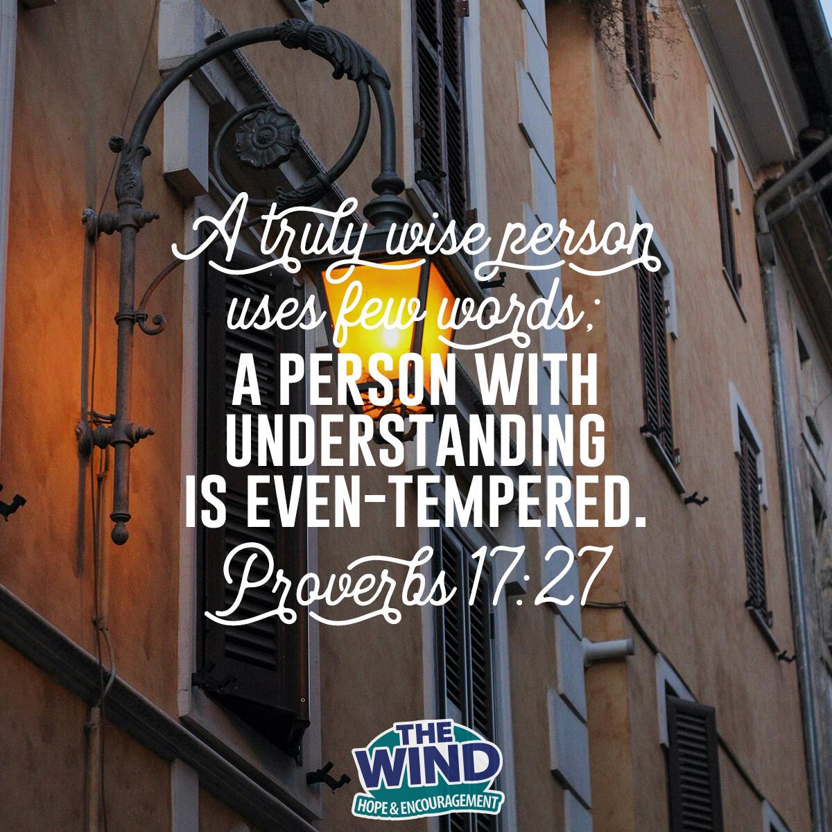 Proverbs 17:27