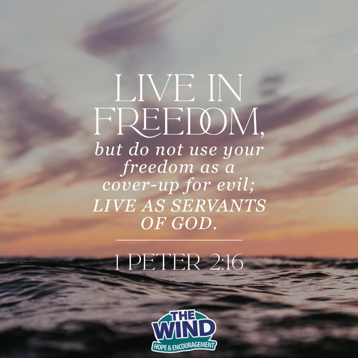 1 Peter 2:16