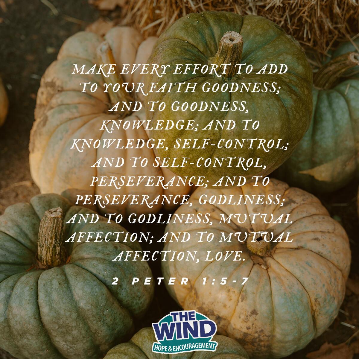 2 Peter 1:5-7