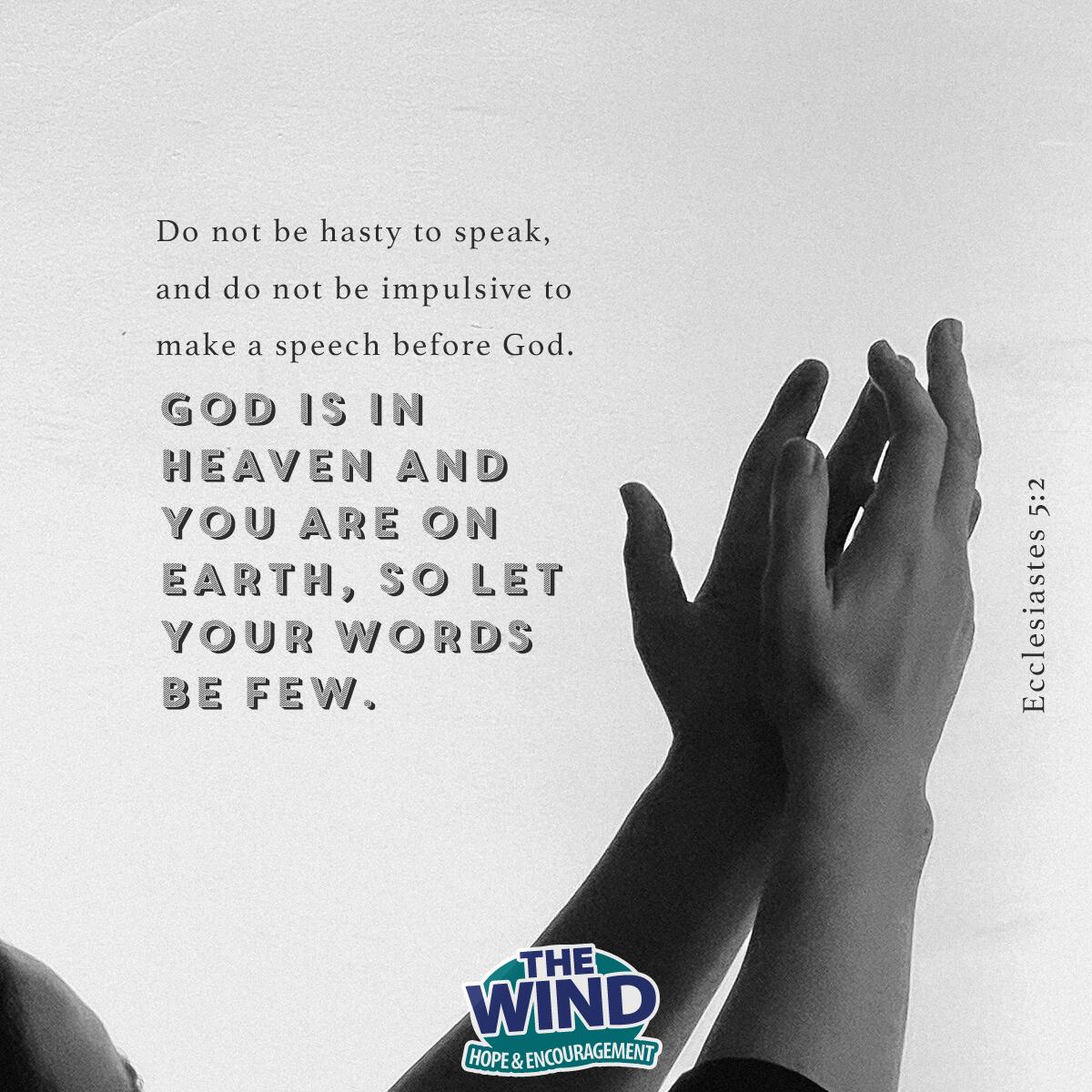 Ecclesiastes 5:2