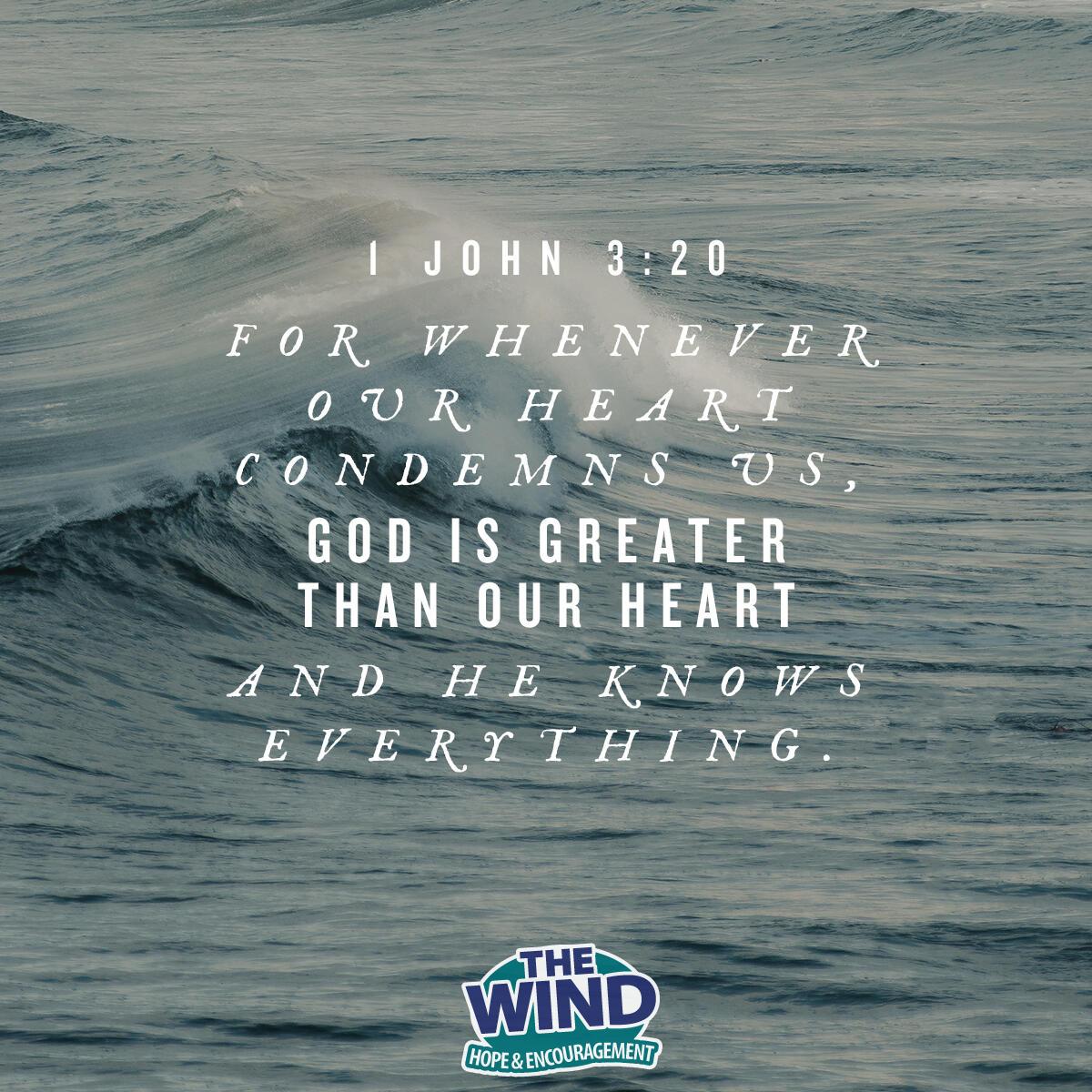 1 John 3:20