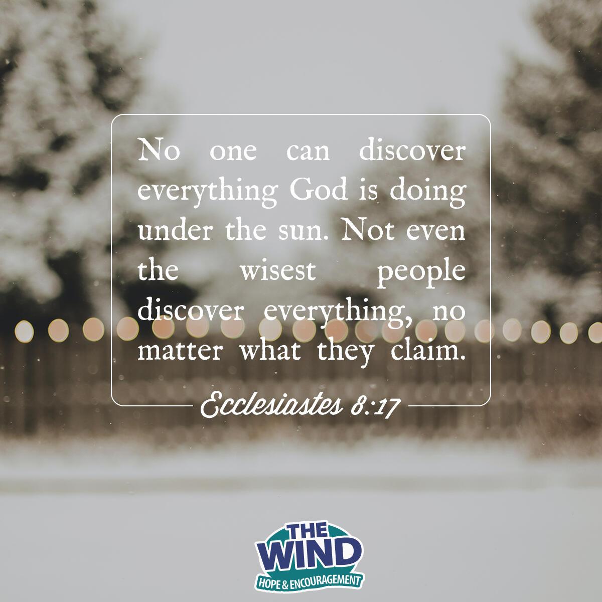 Ecclesiastes 8:17