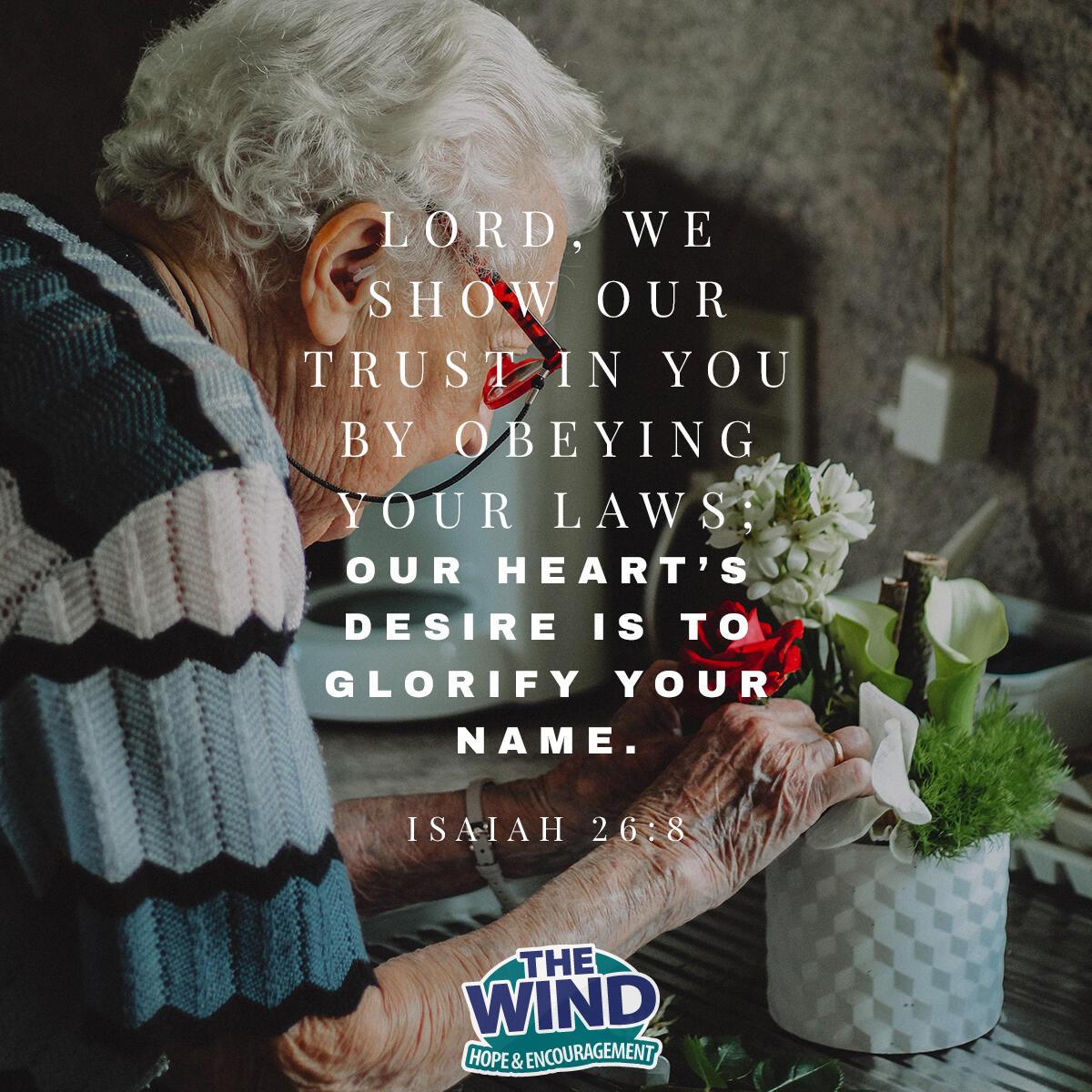 Isaiah 26:8 - Verse of the Day