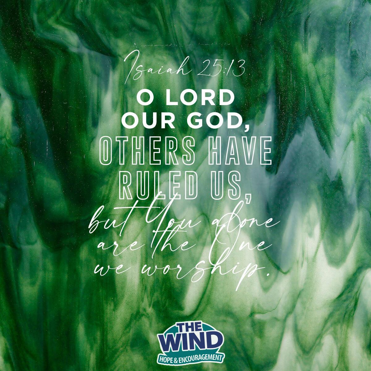 Isaiah 25:13 - Verse of the Day