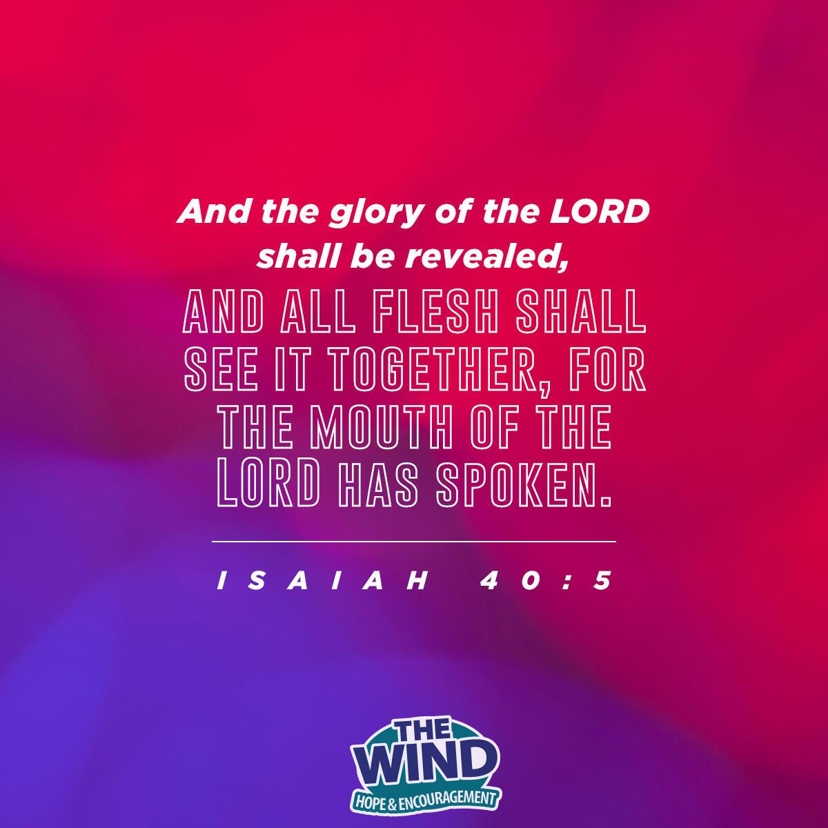 Isaiah 40:5