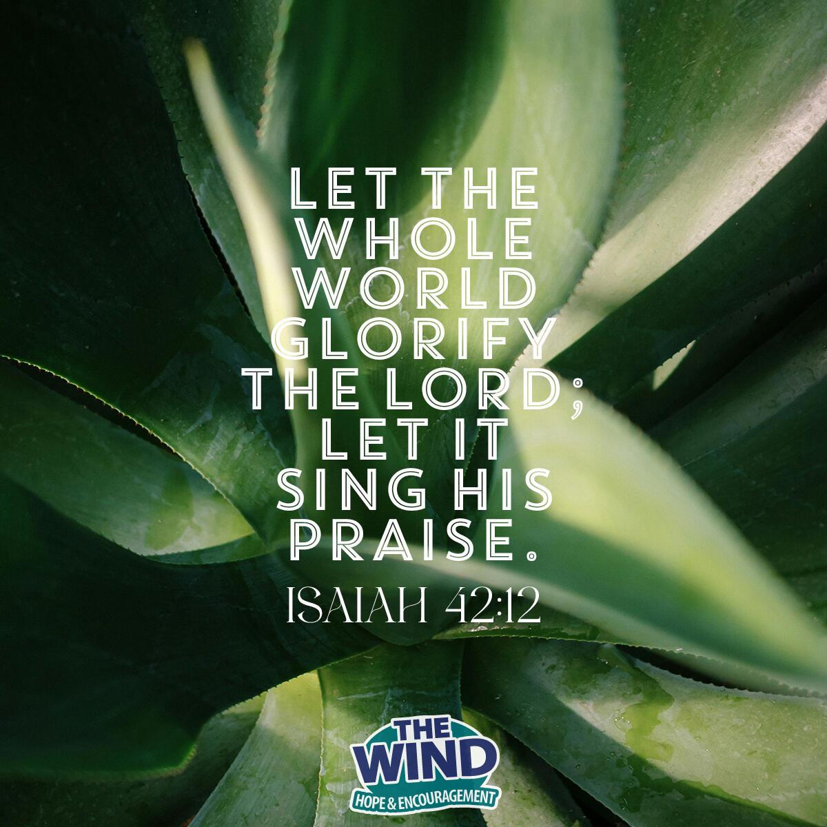 Isaiah 42:12