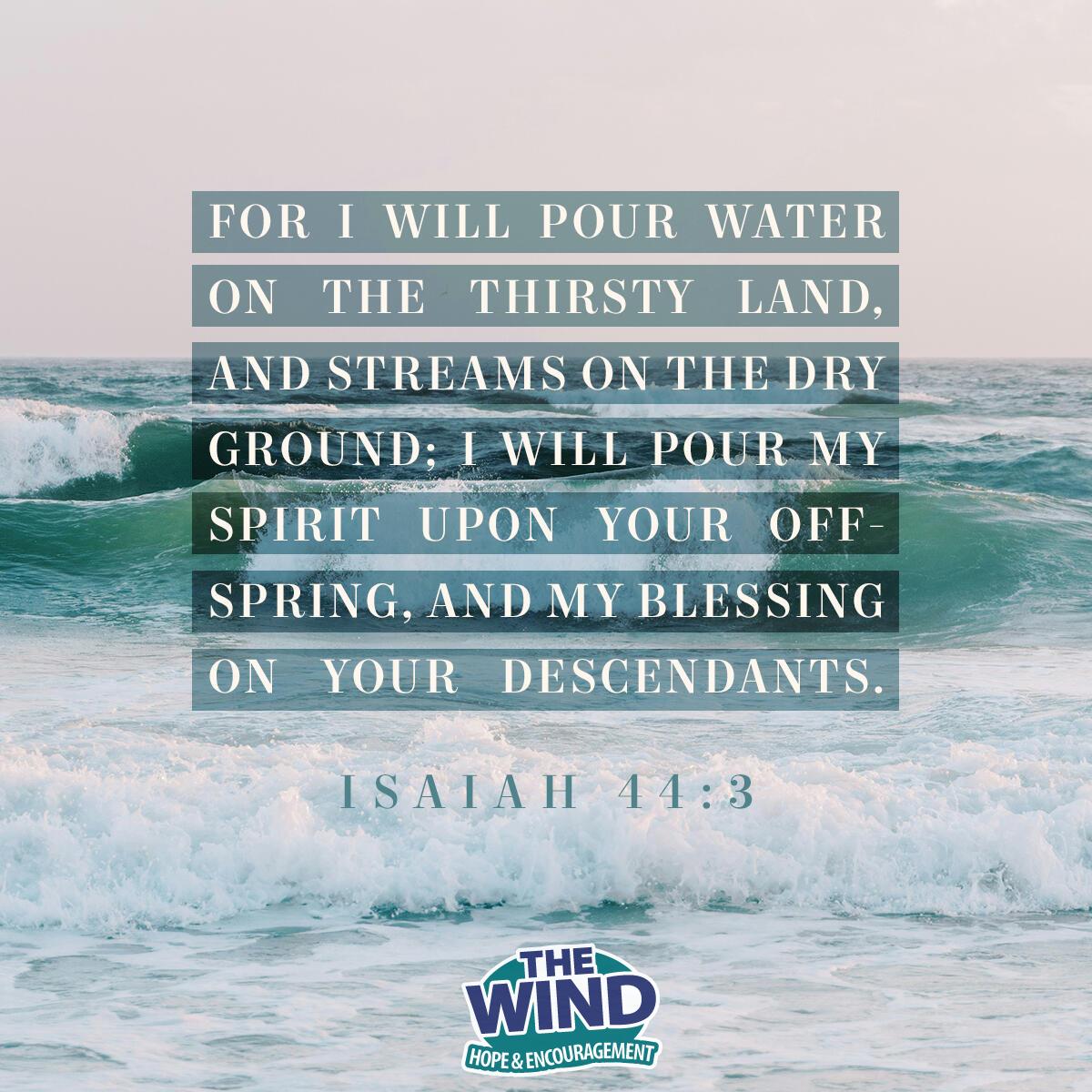 Isaiah 44:3
