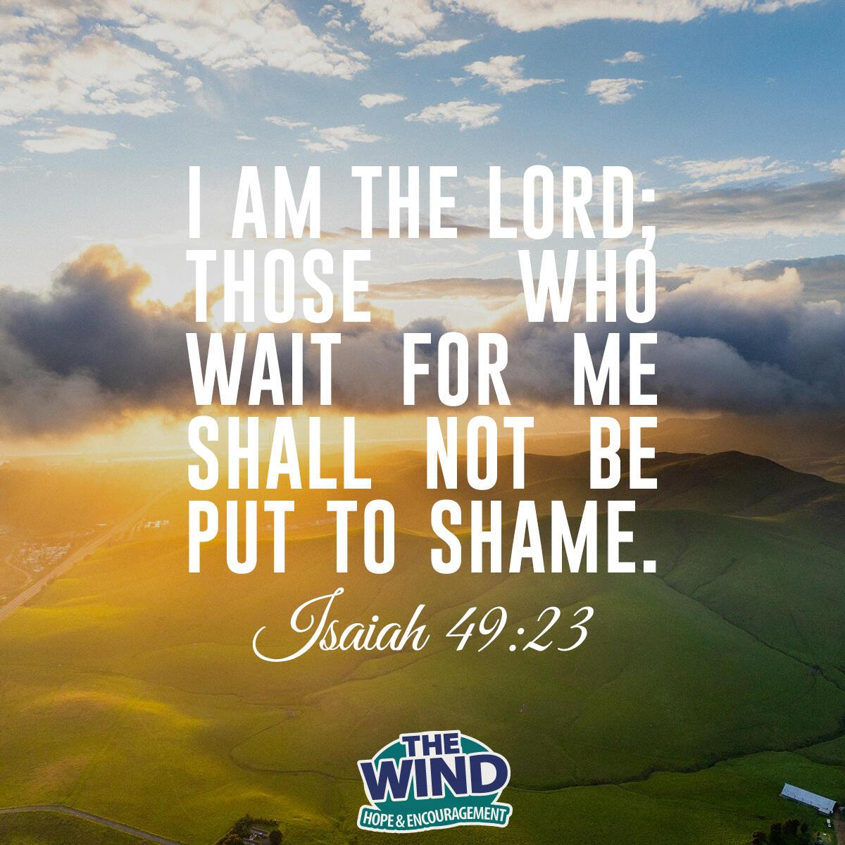 Isaiah 49:23 - Verse of the Day