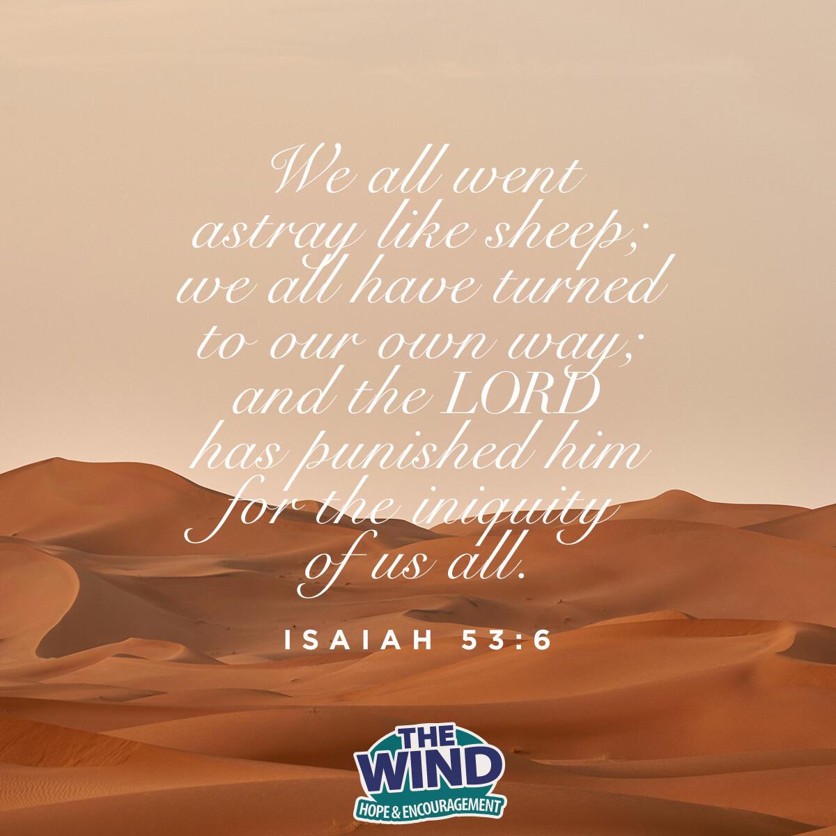 Isaiah 53:6 - Verse of the Day