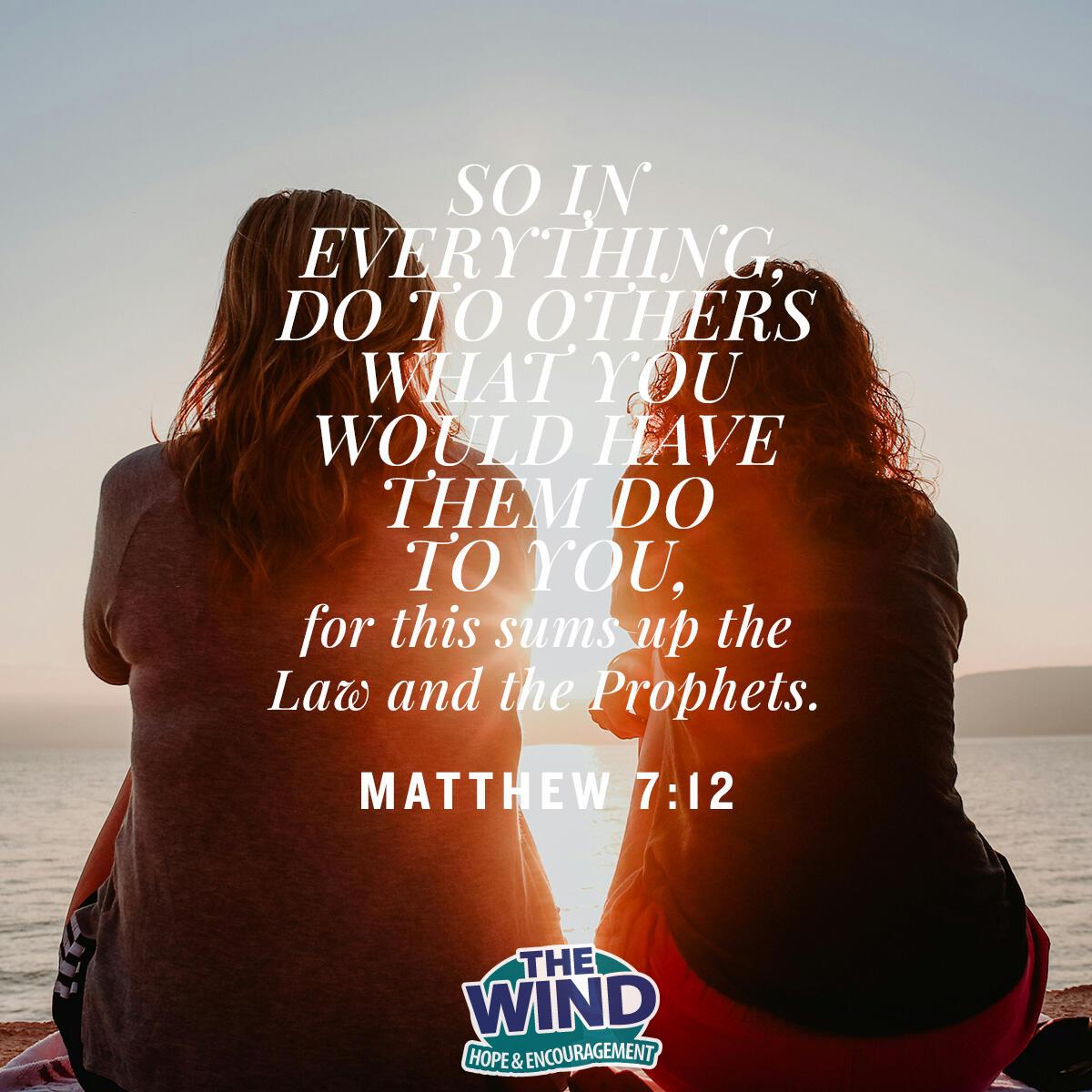 Matthew 7:12 - Verse of the Day