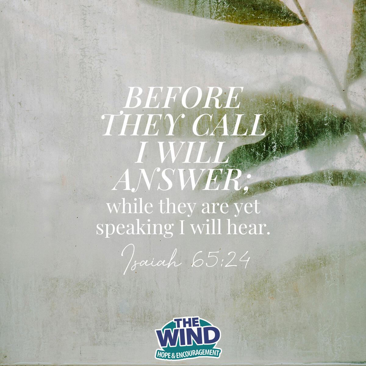 Isaiah 65:24