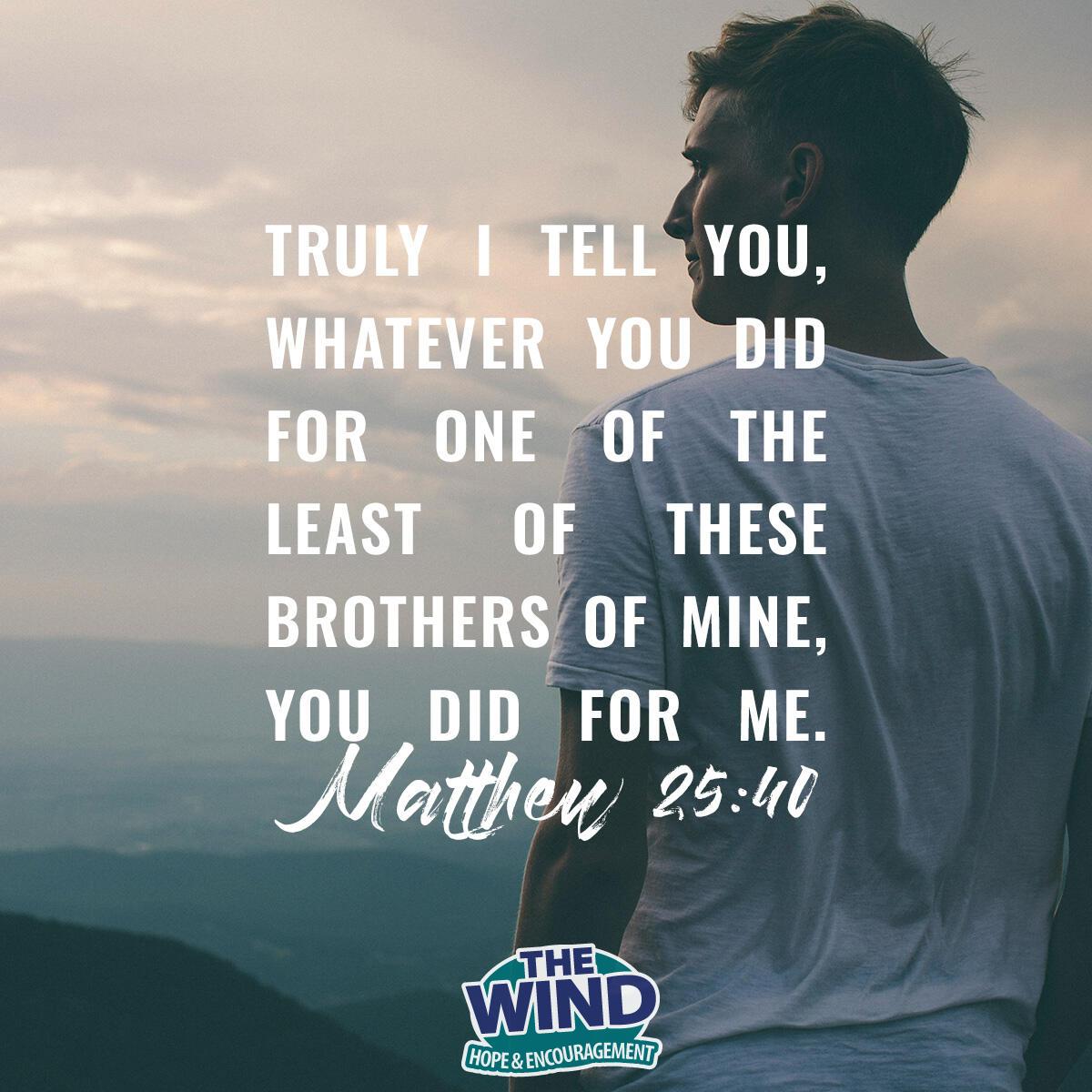 Matthew 25:40